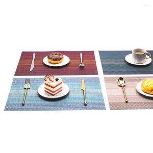 Table Mats Anti-scald Placemats Non-slip Pvc For Dining Heat Resistant Easy To Clean Decorative Bowls Tabletop