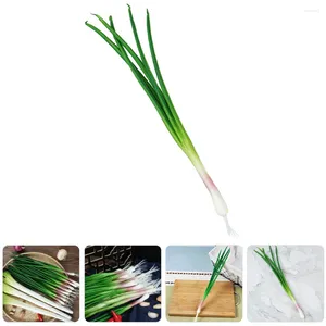Decorative Flowers Simulated Onions Plant Decor Fake Green Ornaments Artificial Scallions Pu Vegetable Simulation Kitchen Decoration