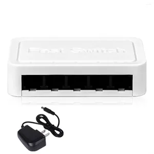 Łyżki 1000 Mbps Mini Gigabit Network Switch 5-Port Ethernet Internet Splitter Plug and Play RJ45 Hub US-Plug