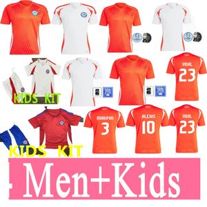 2024 2025 Chile Top Quality Soccer Jerseys Vidal Alexis Sanchez Felipe Medel Erick E. Vargas Venda Quente Homens Kit Kids Camisas de Futebol Salas Zamorano Sierra