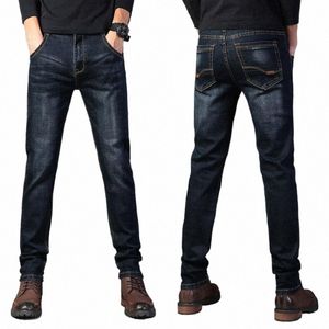 2024 Ny ankomst av hög kvalitet elastiska smala jeans män, mäns skinniga jeans, grå jeans män, plus-storlek 28-40 11 val av hög kvalitet u1rw#