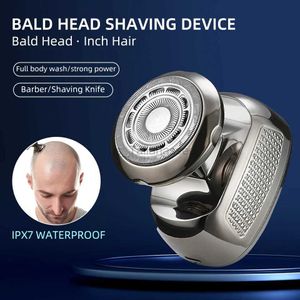 Electric Shavers Head Shaver 5 i 1 Electric Razor för skalliga män Trimmer med näshår Sideburns Clipper Waterproof Wet Dry Mens Grooming Kit 240329