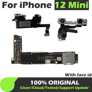 Gereedschapstassen 100%original Unlocked for Iphone 12 Mini Motherboard Ios Full Chips Mainboard Clean Icloud Logic Board Face Id Tested 12mini