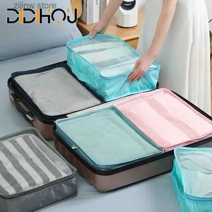 Annan hemlagringsorganisation Portable Travel Organizer Bags Large Capacity Bagage Organisatörer Skokläder Makeup Lagring Pouch Multi Sufter Cases Organizer Bag