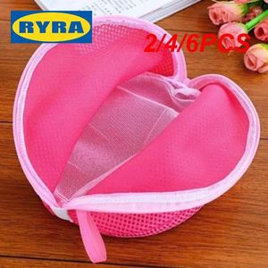 Sacos de lavanderia 2/4/6PCS Triângulo Bra Wash Bag Lingerie Aid Mesh Hosiery Lady Women