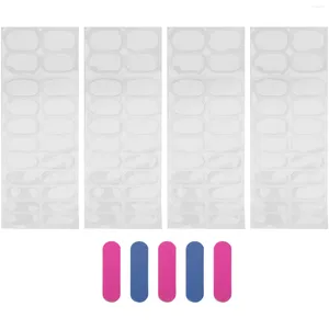Fogli gel 5 adesivi polacchi kit trasparente trasparente strisce di manicure francese strumenti di pedicure