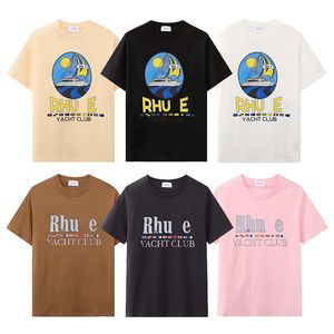 Mens Designer T-Shirt Luxury Brand Rhu T Shirts Mens Womens Short Sleeve Tees Summer Shirts Hip Hop Streetwear Tops Shorts Clothing Clothes Various Colors-18