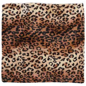 Kudde Square/Rectangle Leopard Animal Printed Fylld kort plyschstoppning Kastfodral för matsalskökstol