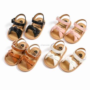 Sandali Bambina Sandali Open Toe Estate annodata Twist Morbida antiscivolo Scarpe da passeggio Carino Bambino Neonato Scarpe Sandali 240329