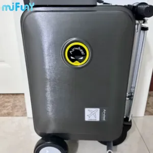 Valizler Mifuny Black Electric Akıllı Bagaj Seyahati Ultra Hafif Mobilite Scooter USB Şarj Taşımına Tekerlekler ile Taşıma
