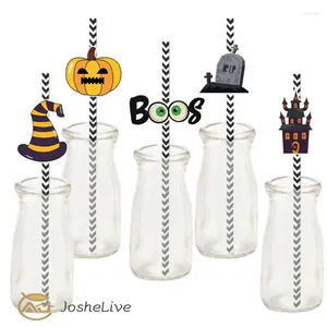 Tazze usa e getta Cannucce Interessanti Forniture per feste di Halloween Decorazione Tema horror Tazza d'acqua Raccapricciante Strano Unico