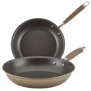 Cookware Sets Anolon Advanced Home Hard-Anodized Nonstick Frying Pan Set 2-Piece Bronze