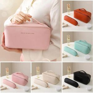 Storage Bags Ladies Portable High Appearance Index Cosmetic Bag Large-capacity Travel Washing Three-dimensional Makeup