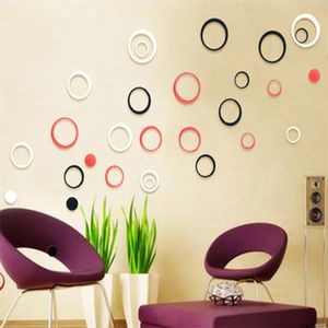 2024 DIY Circles Stickers inomhus dekoration stereo avtagbar 3d konst vägg klistermärken pegatinas de pared klistermärken munaux hälla enfanter