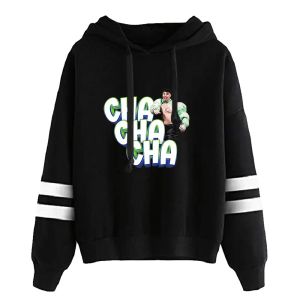 Rapper Kaarija cha cha cha grafisk hoodie män kvinnor hip hop vintage överdimensionerade hoodies trend mode hooded sweatshirt streetwear