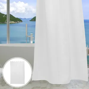Duschvorhänge Badezimmer Schatten Mode Vorhang einfach Haushalt wasserdichte Wanne Feste Farbe