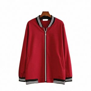 Plus Size Mantel für Frauen mit Herbstkleidung Stehkragen Reißverschluss Cott Woven Fabric Jacke Großer Mantel für Fatlady Wear 616l#