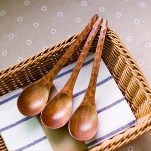 Spoons Wooden Mixing Stirring Tableware Cooking Supplies Natural Wood Kitchen Utensil Scoop Soup Spoon Teaspoon