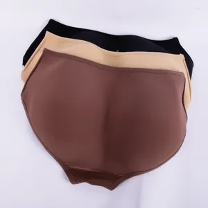 Kadınlar Külot Llarge Boyutu Kadın Yumuşak Dikişsiz Seksi Panty Knickers Poping Arka Silikon Bum Yastıklı Buenhancer Kalça Yukarı