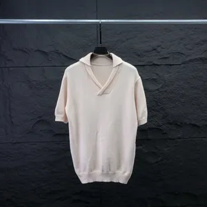 Mäns plus -hoodies tröjor Sweatshirts Round Neck broderad och tryckt Polar Style Summer Wear With Street Pure Cotton M Set Shorts Tshirt Set 1Wet2