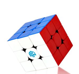 Gan 356r 3x3x3 cubos mágicos coloridos profissional velocidade jogo sem adesivos brinquedos educativos para crianças presentes3083291