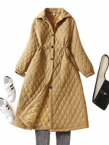 Coats Woman Winter 2023 Parkas Solid Color Lapel Coat Windbreaker Cott Jacket Trench Coat For Women Clothes LG Sleeve Tops Z7nl#
