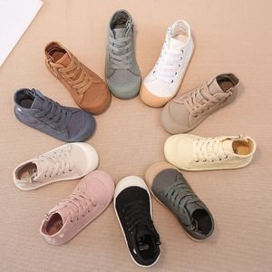 Leinwand Baby Kinder Schuhe Laufen Schwarz Grau Farbe Säuglingsjungen Mädchen Kleinkind Turnschuhe Kinder Schuhe Fußschutz Freizeitschuhe H3IK #