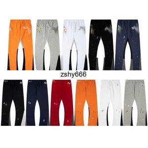 Calça de moletom masculina Splice jogging American Street Fashion Letter impressa Harem