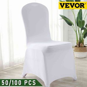 VEVOR 50 100 PCS Düğün Sandalyesi Kapakları SPANDEX STRING Slipcover Restoran Ziyafet El Yemek Partisi Evrensel Kapak 211105262G