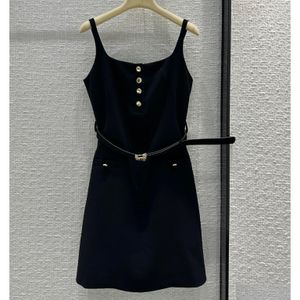 Runway Dresses European Fashion Brand Sleeveless Little Black Dress Drop Delivery Apparel Womens Clothing Dhhxh