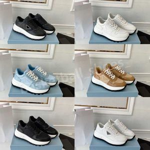 Nylon Women Prax 01 Casual Shoes Leather Sneakers Technical Fabric Walking Famous Rubber Runner Trainers Size 34-40