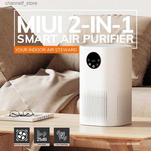 Air Purifiers Intelligent air purifier used for household allergies pet hair bedroom H13 true highefficiency air purifier 25dB filtration system cleaner odor remo