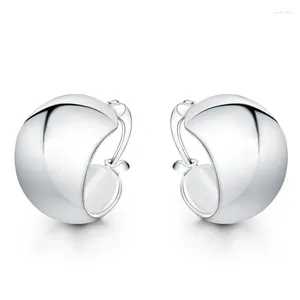 Dangle Earrings 925 Sterling Silver Smooth Egg Shape For Women Jewelry Cute Romantic Wedding Party Gift