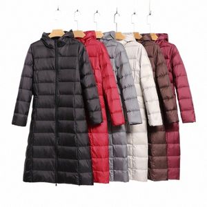 Women Lg Down Jacket 2022 New Arrival Female Ultra Lightweight Knee Fi Slim Fit Aded Down Coat Dustuder Switcets B9od#