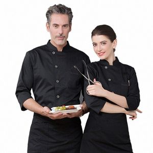 Hotel Chef Uniform Herbst und Winter Restaurant Hinten Küche Arbeitskleidung Lg Sleeve Konditorei Konditorei Bäcker Kleidung b4Kh #