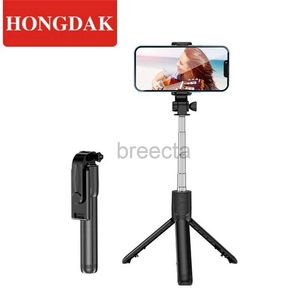 セルフィーモノポッドBluetooth Cell Phone Selfie Stick Tripod Wireless Multifunctional拡張可能なポータブル電話スタンドライブストリーミングビデオ24329