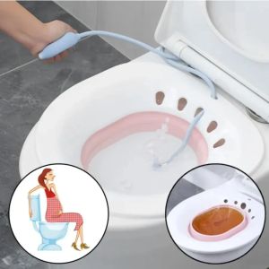 Vasche da bagno Pieghevole WC Bidet Massaggio Portatile Sit Vasca da Bagno Autopulente per Donne Incinte Anziani Paziente Dopo Il Parto Vasca da Bagno Medicata