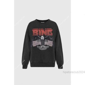 Kvinnors hoodies tröjor kvinnor hoodie tröja mode bomull klassisk ny trend pullover örn vit bläck digital tryck snö stekt färg