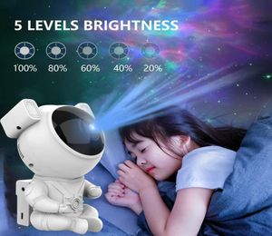 NUOVO Astronauta Galaxy Stellato Proiettore Luce notturna Star Sky Lampada notturna per camera da letto Decorativa per la casa Regalo di compleanno per bambini9452677