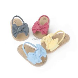 Sandały Baby Girl Boy Sandals Noworodka maluchowe Pierwsze spacerowiczów buty Summer Butterfly Beach Flat Sandals 4 Colools Baby Buty Boy 240329