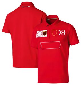 F1 fan racing suit verão manga curta top de secagem rápida camisa POLO de lapela da equipe da temporada de Fórmula 1 com a mesma personalização