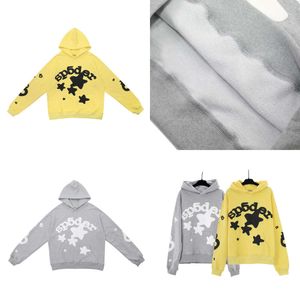 P081025 Designer Tracksuit SP5der Mens Hoodie Young Thug Men Women Foam Print Spider Web Pullover Sweatshirts Pants2024