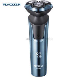 Electric Shavers Flyco Mens Smart Electric Ghaver Razor for Men Beard Golenia brzyźnia Broda Trimmer Man IPX7 Uładowani maszyna do golenia Razor 240329