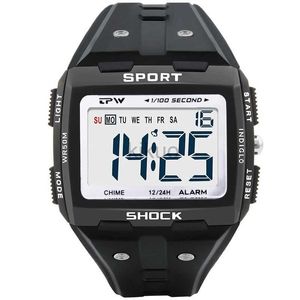 Wristwatches Sports Watches Big Dial Multifunction Watch Waterproof Digital Men Watch Sturdy Wrist Watch Mens Clock Reloj Hombre 24329