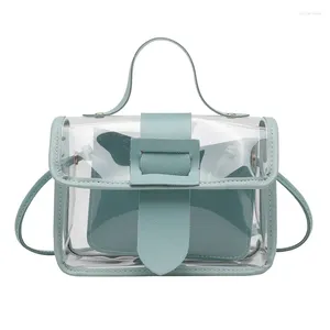 Shoulder Bags Waterproof PU Travel Bag PVC Cosmetic Portable Transparent MakeUp Women Girls Female Handbags Gift Wholesale