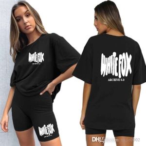 Mulheres treino duas peças conjunto designer 2024 nova carta superior espuma impressão camiseta apertado esportes calças divididas conjunto 5 cores