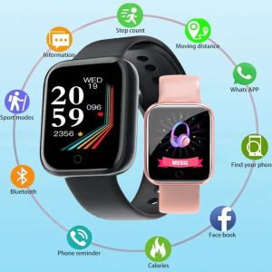 Y68スマートブレスレット2023リアルステップカウントファッション目覚まし時計時計Bluetooth Music Fitness Tracker Sports SmartWatch Android D20