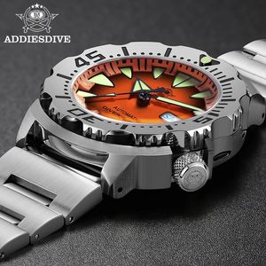 Addiesdive Mens Monster Watch Sapphire Glass C3 Super Luminous 200m Wodoodporne RELOJ HOMBRE NH36 Automatyczne zegarki mechaniczne 240327