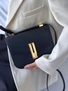 Bag designer märke axelväskor för kvinnor fast färg liten fyrkantig högkvalitativ läder avslappnad mångsidig lady crossbody