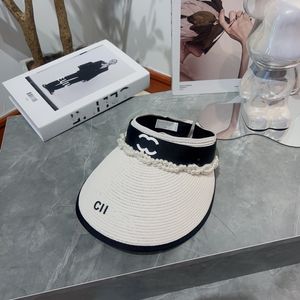 Kvinnor designer brev strå hatt gentleman cap topp sol hatt mode stickad hatt mössa för män kvinna breda brim hattar sommar hink hattar fashionpoint